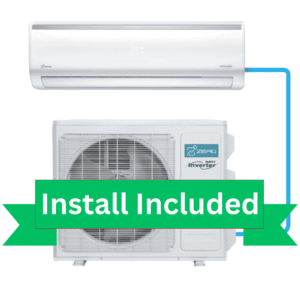 Zero 12,000 BTU Premium Ductless Heat Pump System
